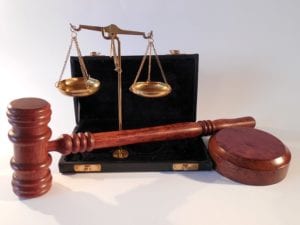 Gavel and scale