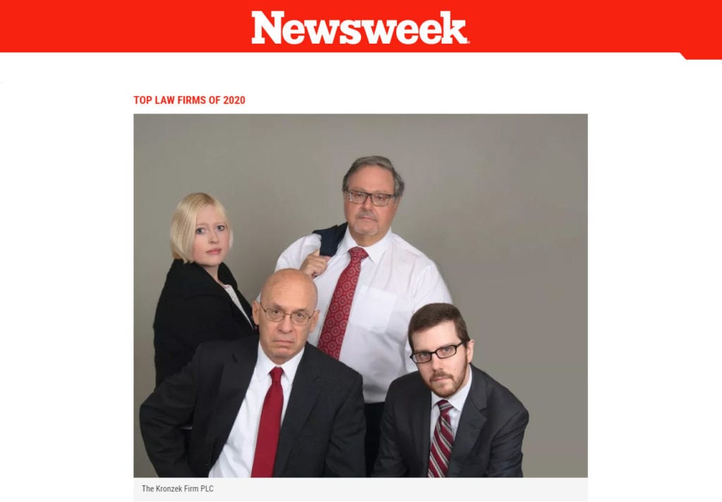 Kronzek-Newsweek-Top-Law-Firms-2020 Newsweek Top Law Firms for 2020- The Kronzek Firm