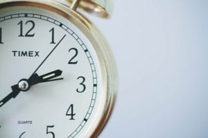 close up of a clock face